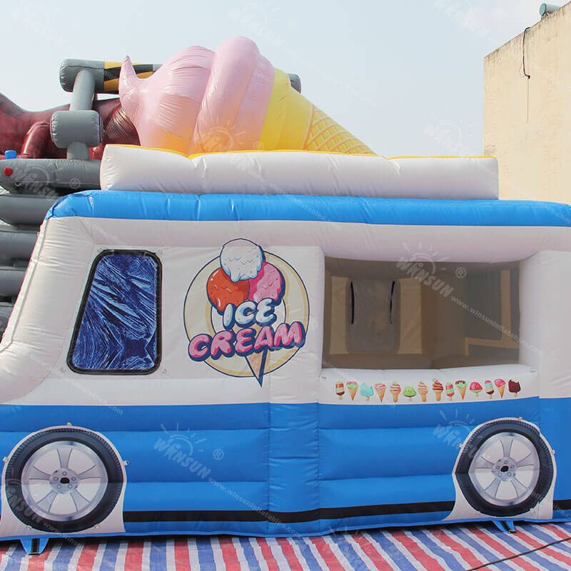Tente de camion de crème glacée gonflable