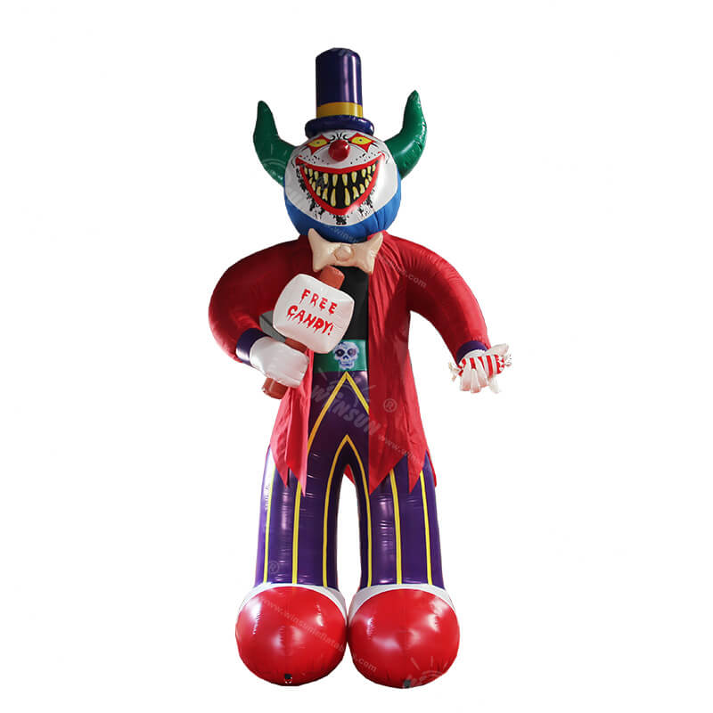 Modèle de clown effrayant gonflable