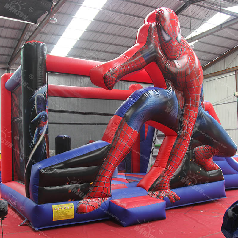 spiderman jumping castle with slide 5