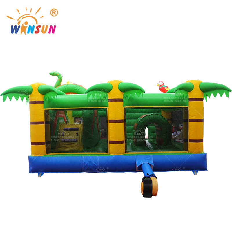 commercial inflatable monkey jumping castle with slide 6