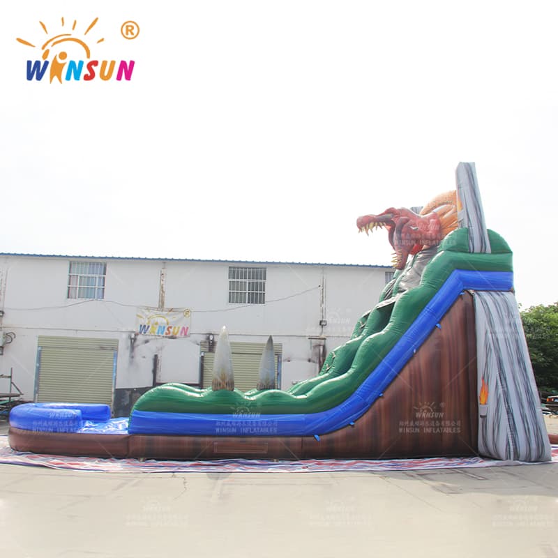 inflatable jurassic rush water slide 4