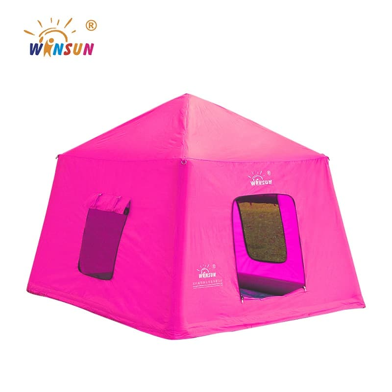 Tente de camping gonflable colorée