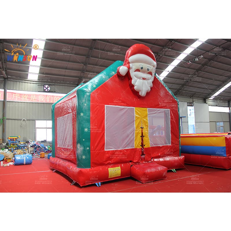 Maison de rebond gonflable du père Noël pour Noël