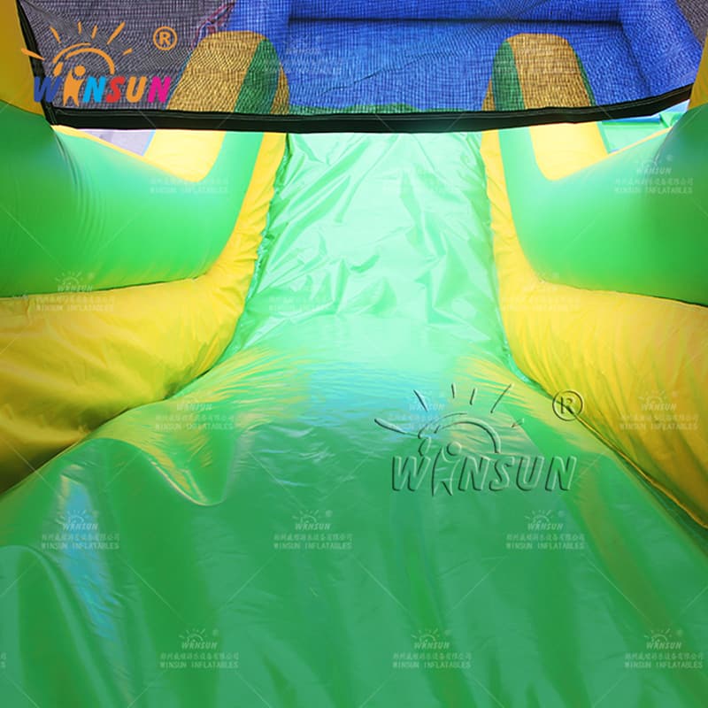 Toboggan aquatique gonflable personnalisé avec le thème de la patrouille de la patte de piscine